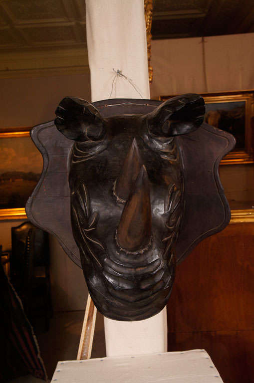 Large Rhinoceros Head
