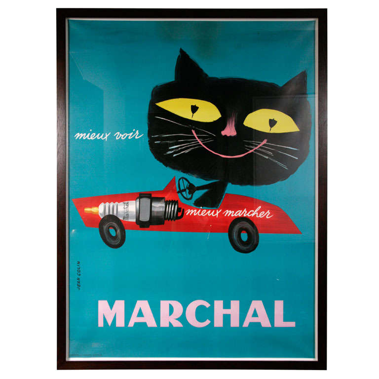 "Marchal" Advertising Poster by French graphic artist Jean Colin