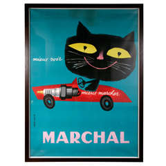 Vintage "Marchal" Advertising Poster by French graphic artist Jean Colin