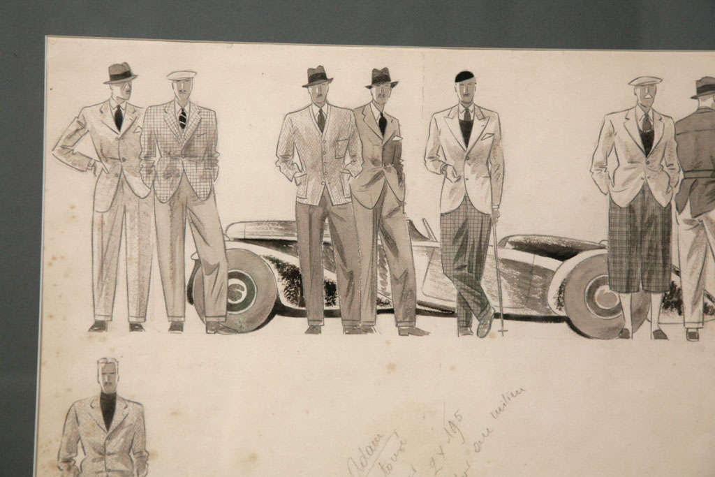 Fashion Illustration Drawing by Ernest Deutsch Dryden