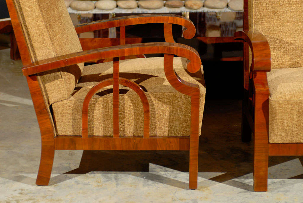Mid-20th Century Pair of Art Deco Chairs