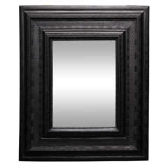 Antique Late 18th C. Ebonized Mirror