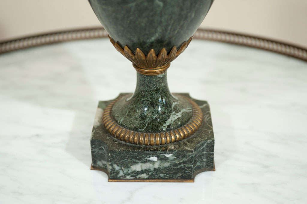 French Pair Of Neo-classic Marble Urns