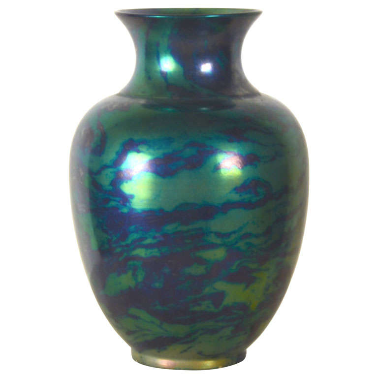 Vilmos Zsolnay Vase For Sale