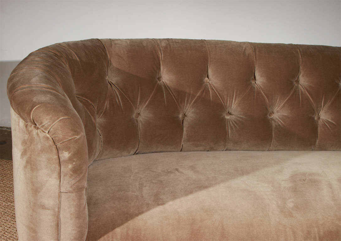 1930s Tufted Velvet Sofa 6