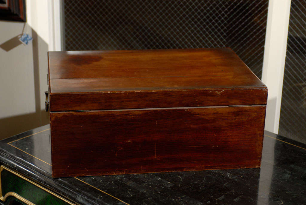 19th Century Mahogany Cutlery Canteen & Flatware Chest