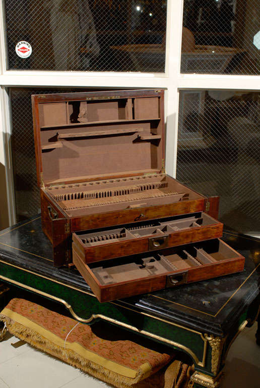 Mahogany Cutlery Canteen and Flatware Chest at 1stDibs cutlery chest