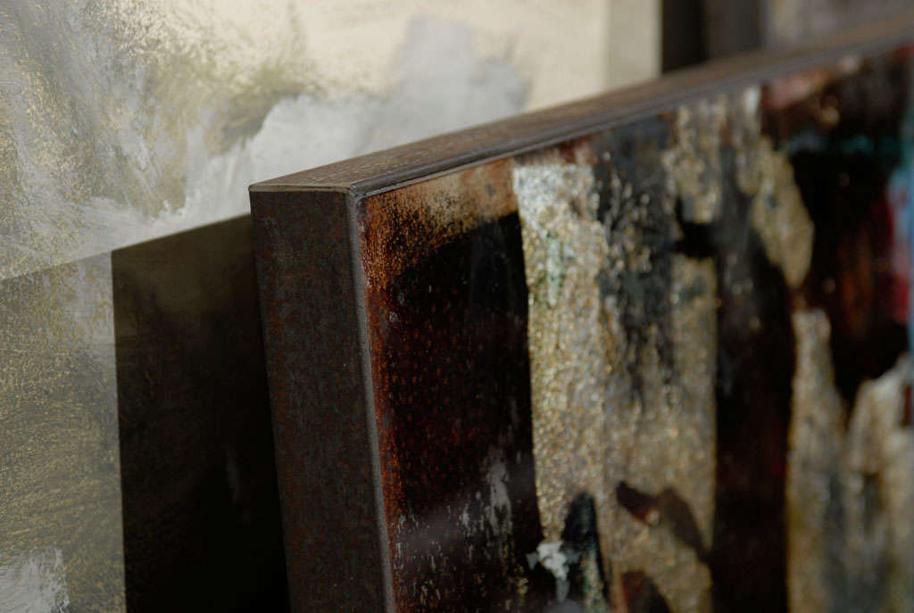 "Other Worlds" mirrored artwork by artist Timothy Poe at 1stDibs