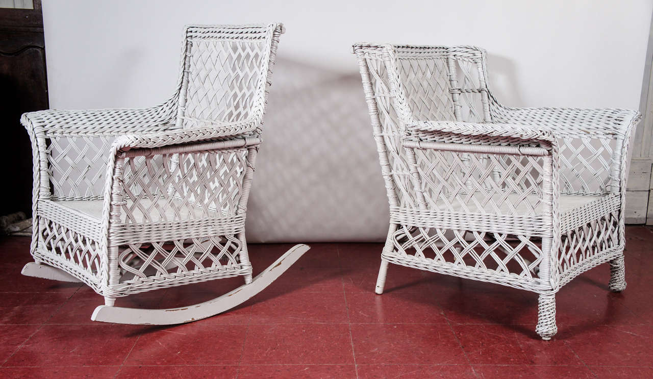 3-Piece Stick Wicker Rattan Table and Chairs 1