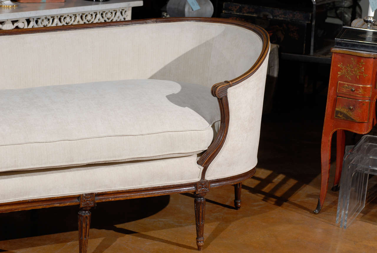 Unusual French Louis XVI Settee 1