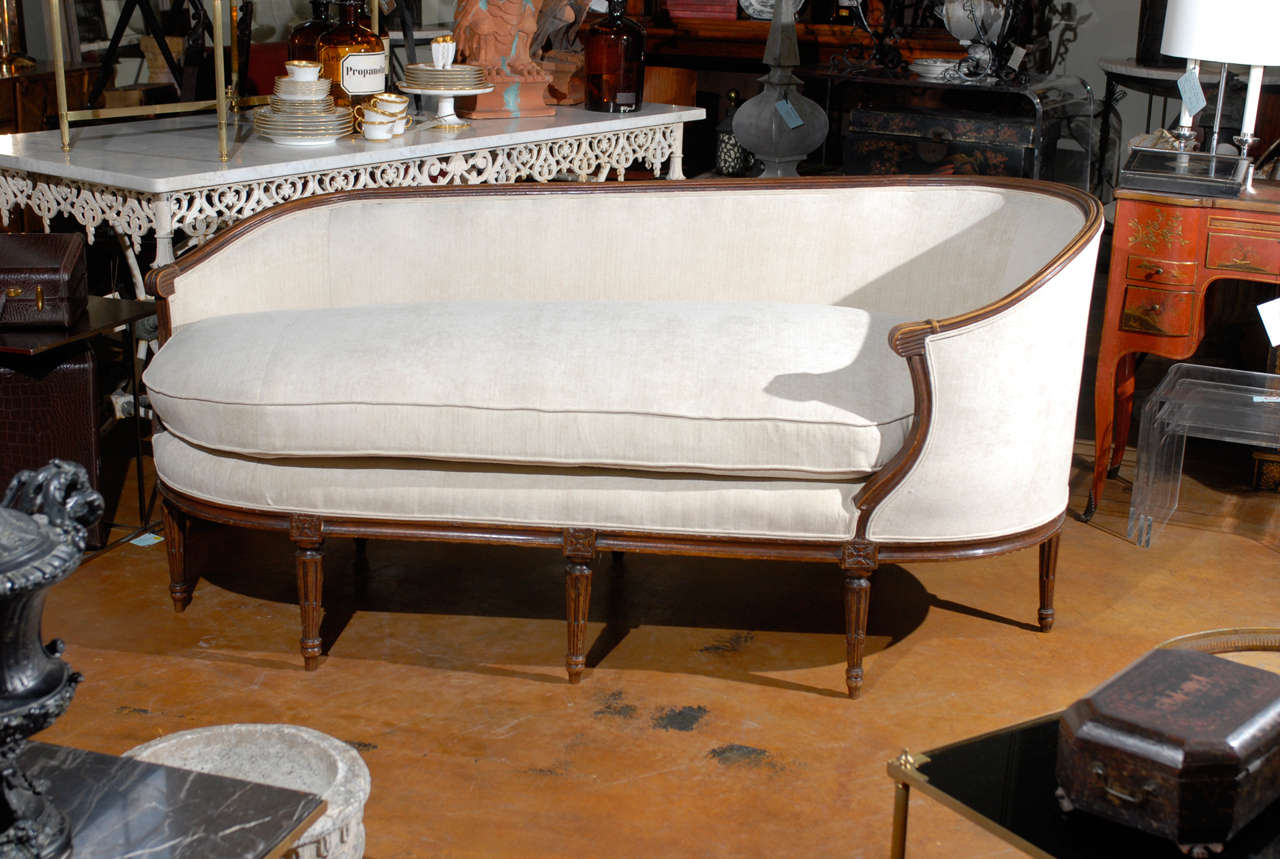 Unusual French Louis XVI Settee 3