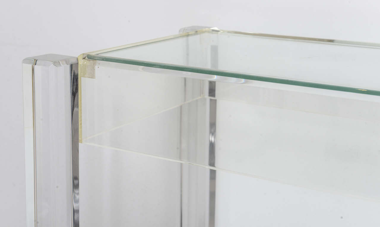 Vintage Lucite Console Table In Excellent Condition In West Palm Beach, FL