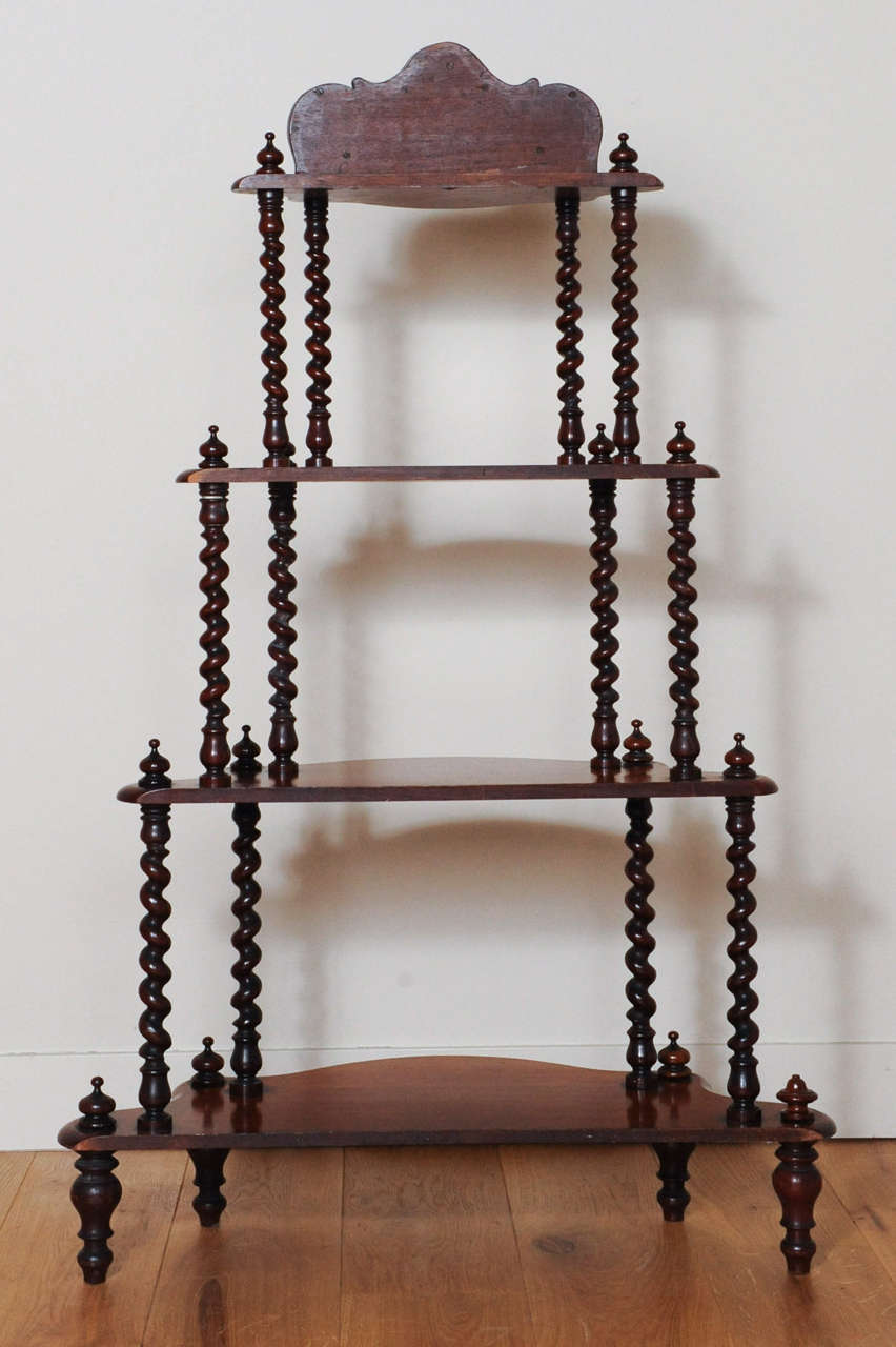 A Dutch étagère side table, circa 1880
