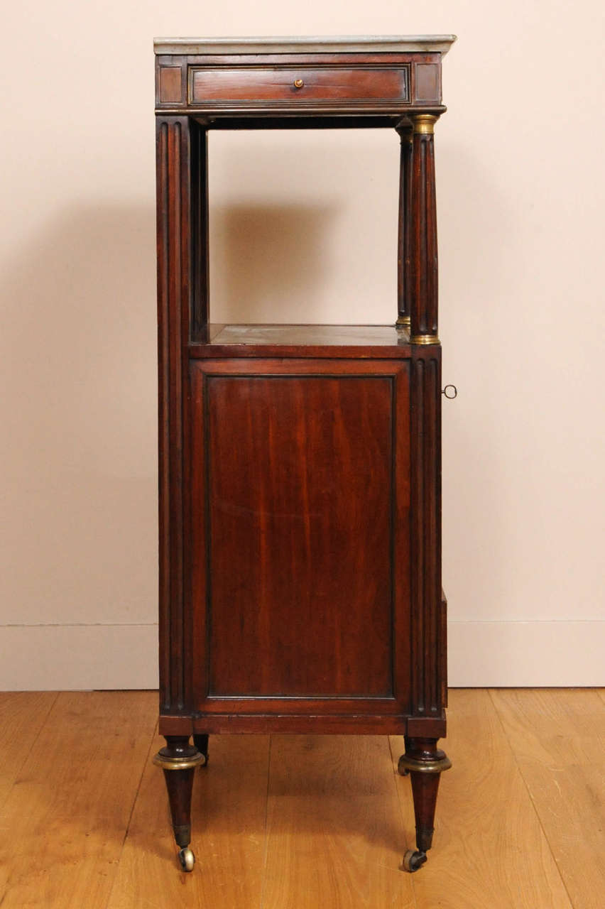 19th Century A Very Nice Mahogany Original Shavers-pedestal (table). For Sale