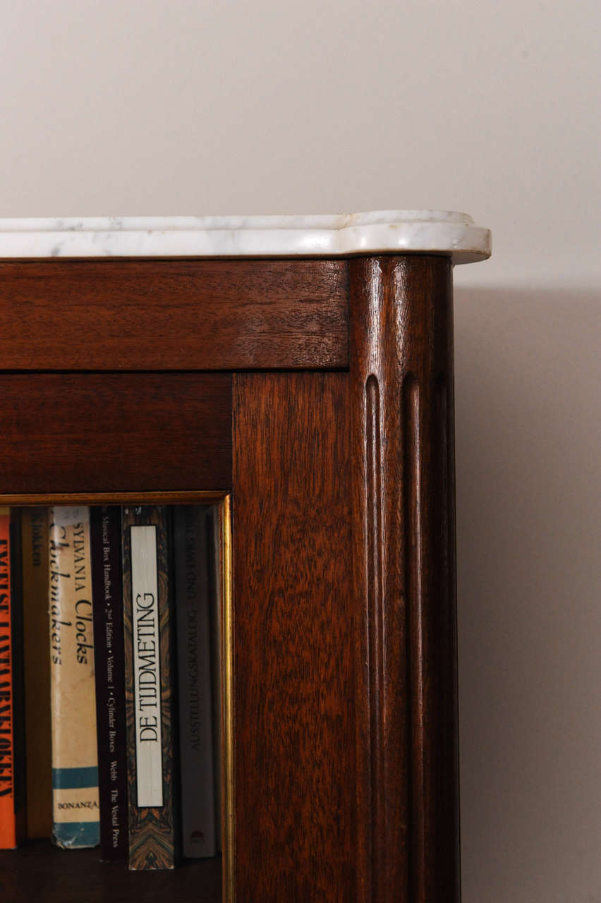 19th Century A probably French mahogany well-proportioned bookshelf, circa 1880