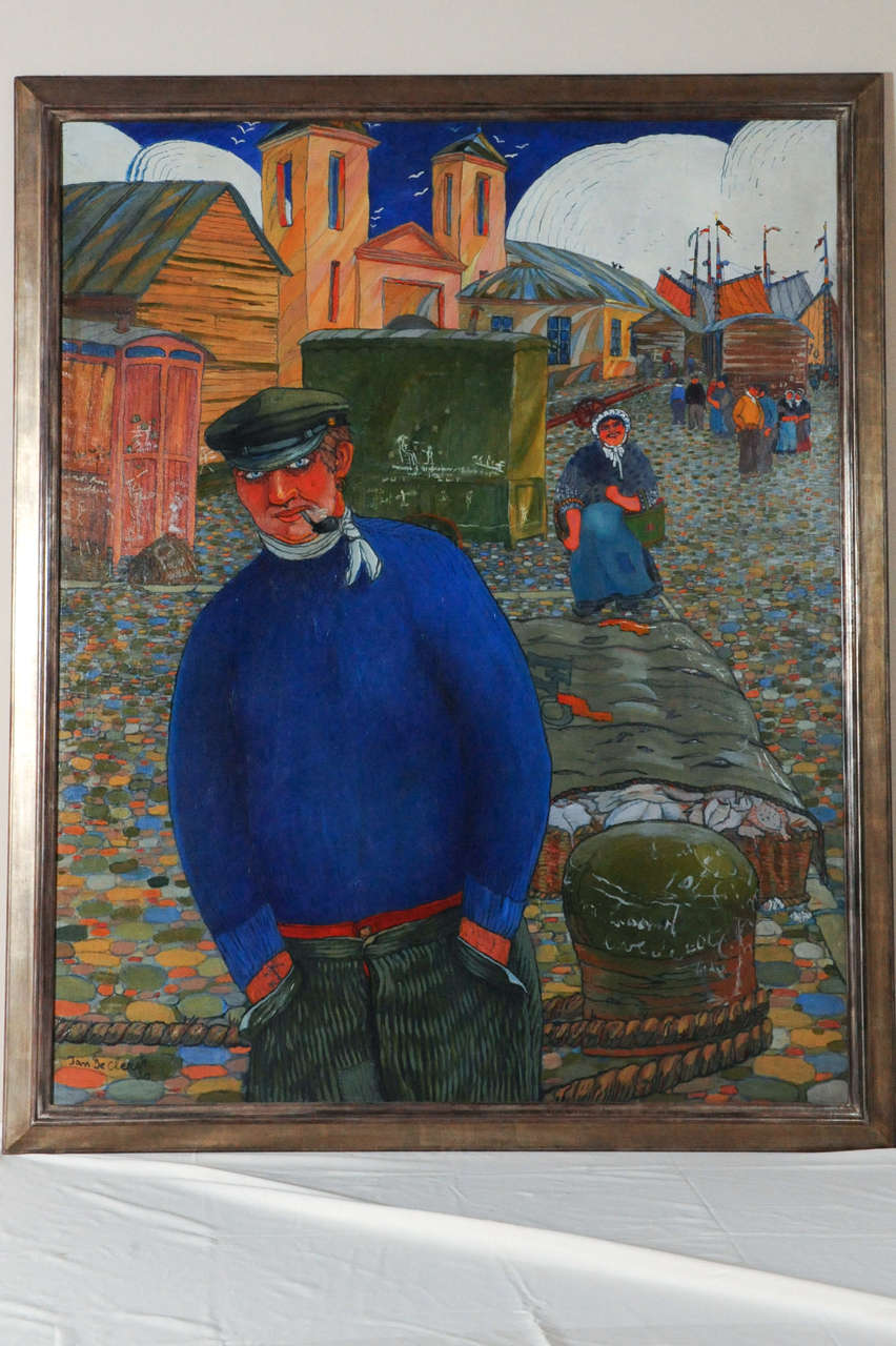 The Fisherman, painting by Jan de Clerck, 1913.