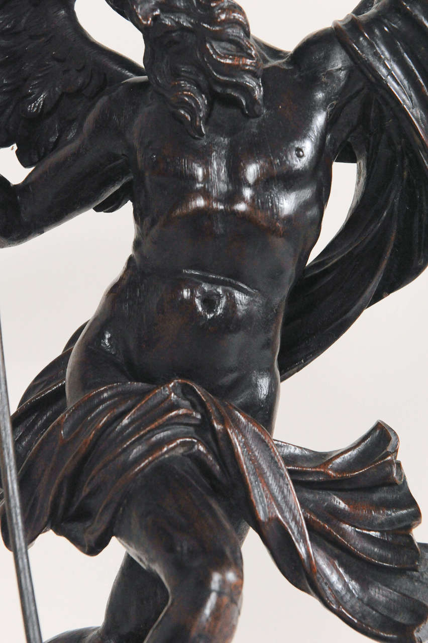 18th Century Oak Sculpture of Cronus In Good Condition For Sale In Amsterdam, Noord Holland
