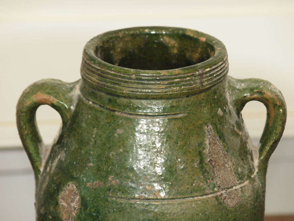 Collection of Five (5) Antique Terracotta Olive Jars at 1stDibs