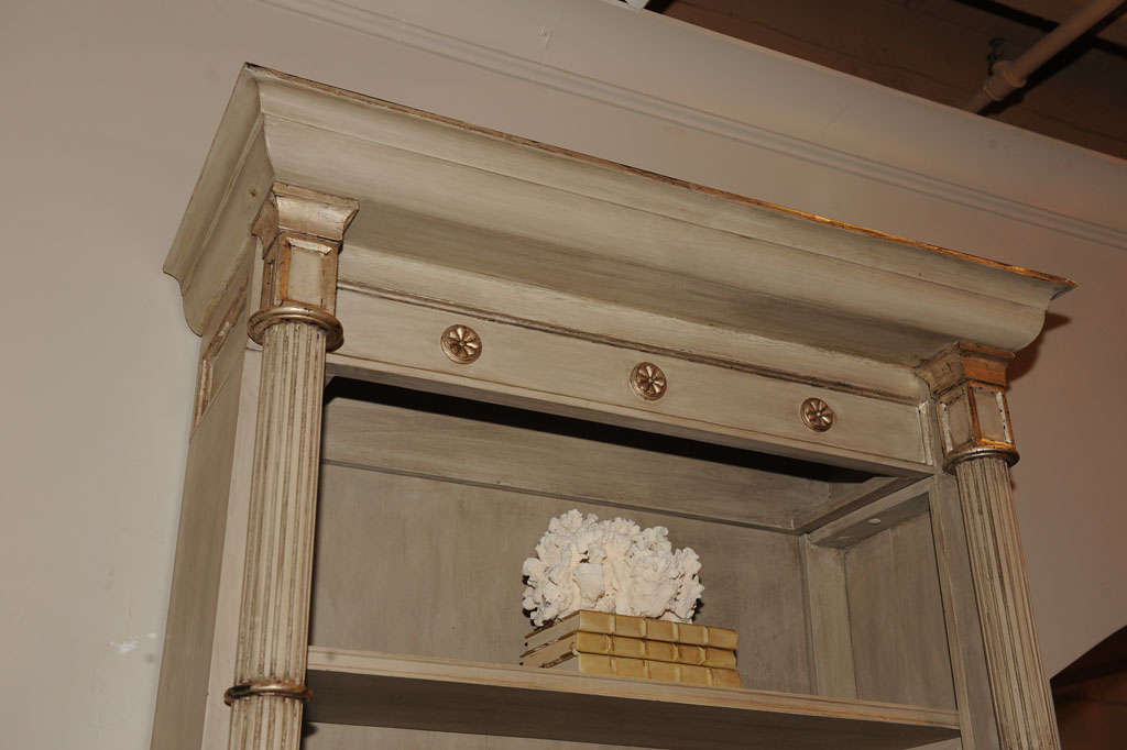 Grand Scale Neoclassical Bookcase In Excellent Condition In Larkspur, CA