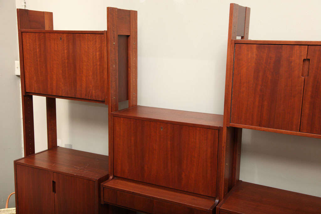 Danish Wooden Wall Hanging Unit 1