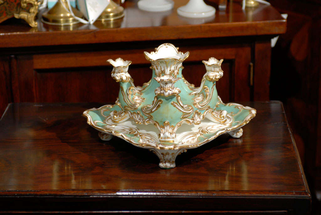 19th century English porcelain epergne.