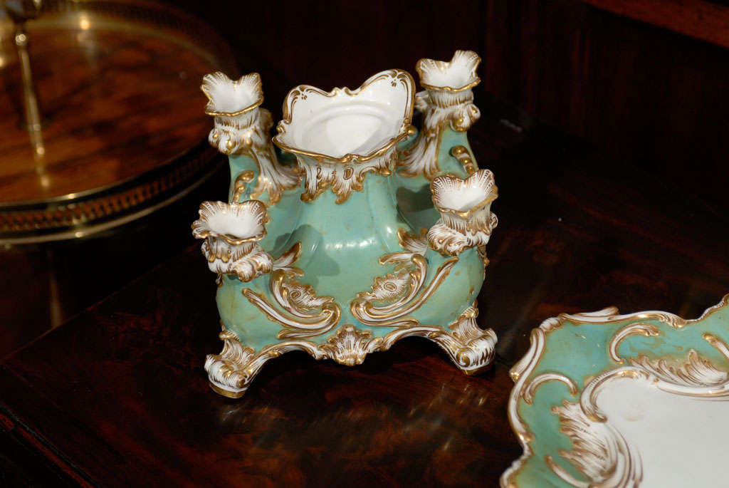 19th Century English Porcelain Epergne 2