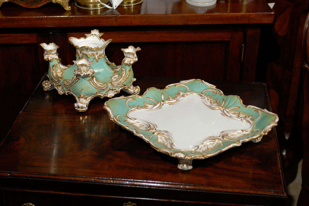 19th Century English Porcelain Epergne 4