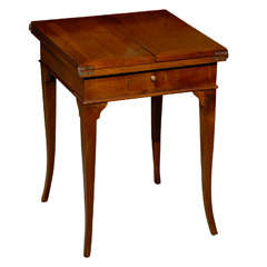 Antique 19thc/20thc Italian Walnut Folding Top Side Table