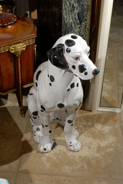 large ceramic dalmatian dog