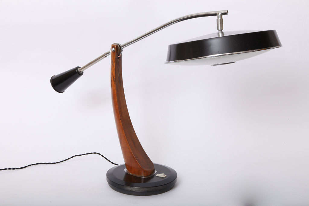 Mid-Century Modern A Pair of 1950's Articulated Table Lamps