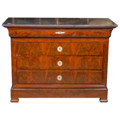 Louis Philippe Flame Mahogany Chest