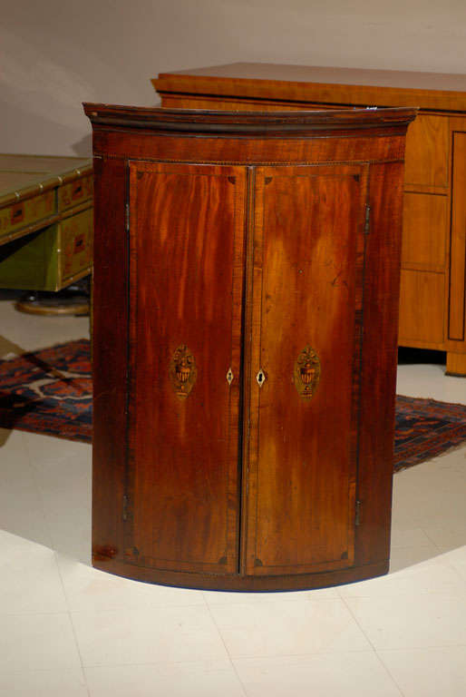 Rounded Hanging Corner Cabinet