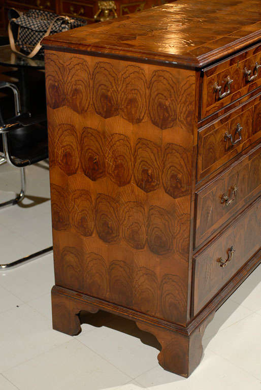18th Century and Earlier Oyster-Veneered Chest