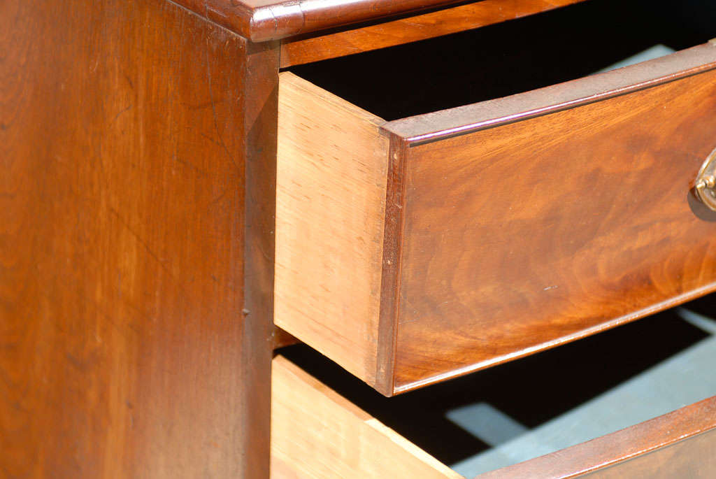 Regency Bow Front Chest of Mahogany 2