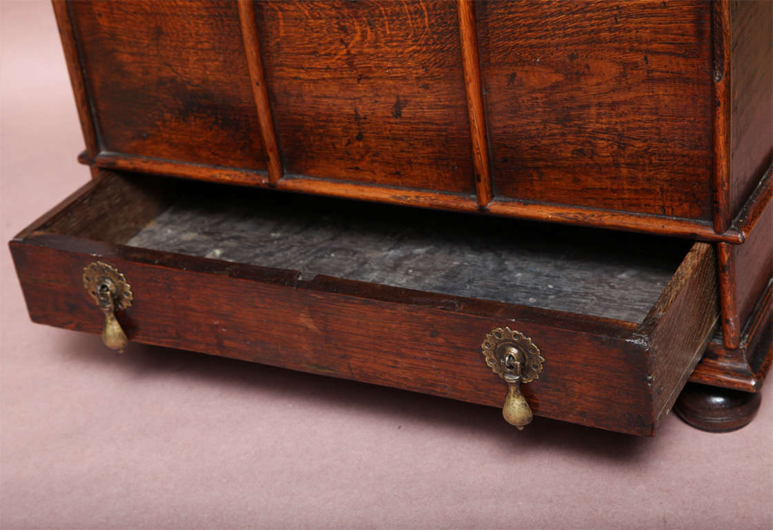 Oak Very Rare 17th Century Charles II English Box For Sale