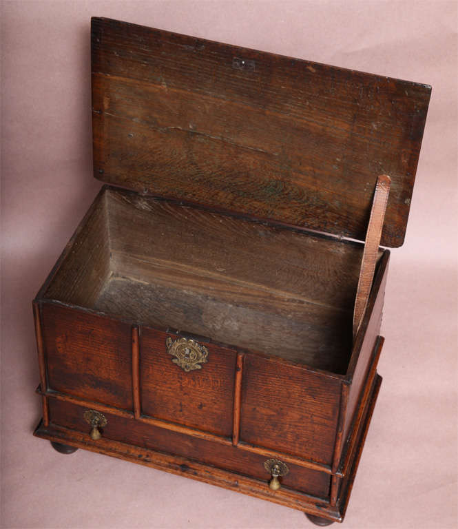 Very Rare 17th Century Charles II English Box For Sale 1