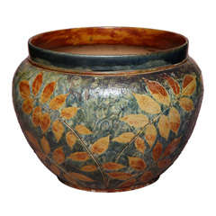 English Arts and Crafts Large Scale Glazed Pot