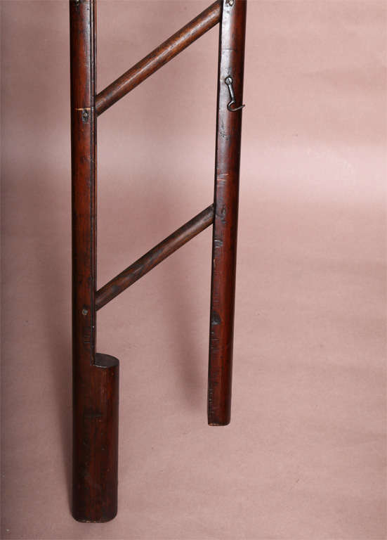 Rare Georgian Pole Library Ladder 2