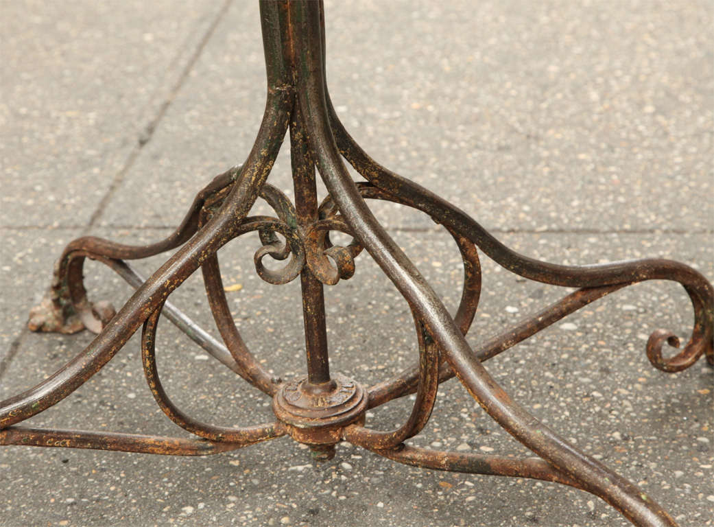 Iron Signed French Bistro Table