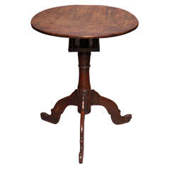 Unusual and Quirky Early 18th Century English Tilt Top Table