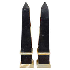 Marble and Onyx 1940's Obelisks