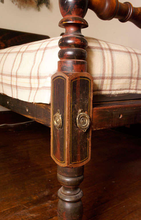 antique cannonball bed frame
