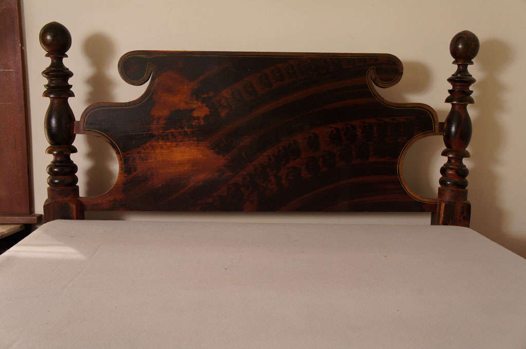 Grain Painted Cannonball Bed at 1stDibs used cannonball bed for sale