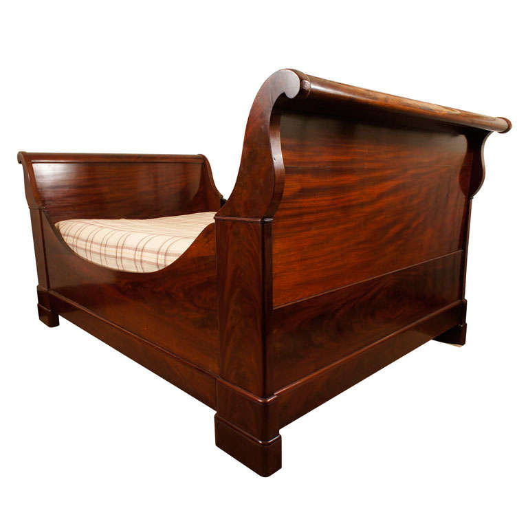 19th Century Sleigh Bed at 1stdibs