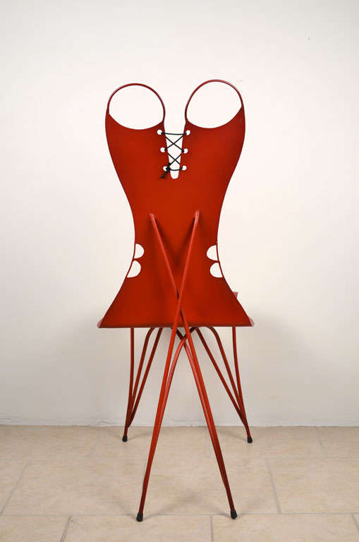 Red chair "Flora" by Coco