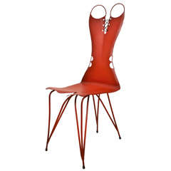 Chaise rouge Flora de Coco