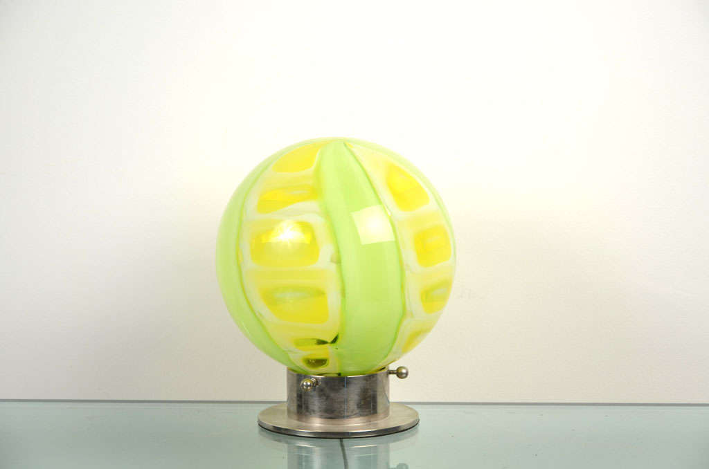 Murano Yellow Lamp