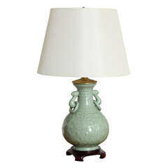 Chinese Celadon Table Lamp