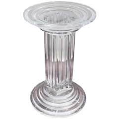 Lucite Pedestal Table