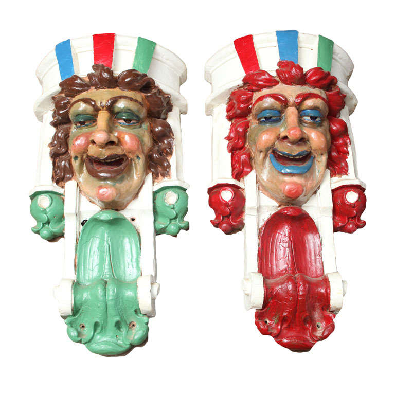 Pair of Carnival Faces